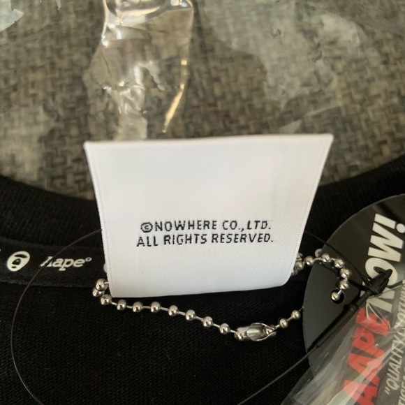 Aape by a bathing ape black tee - Picture 3 of 7